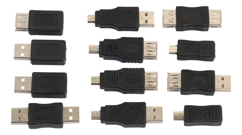 12pcs / Set Otg F / Changer Host Otg Adapter Usb, Micro Usb,