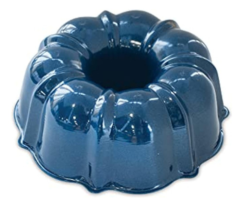 Sartén Bundt Con Forma De Cerámica Nórdica, 6 Tazas, Azul Ma