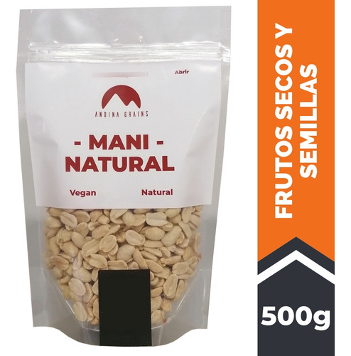 Mani Sin Sal 500 G Andina Grains