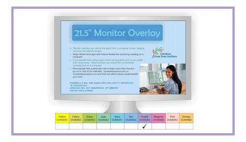 Crossbow Education: Superposicion Monitor 21.5  Ancho Morado