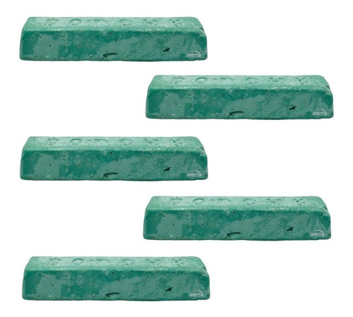 5 Barras Piedra Para Pulir Cromo Y Aluminio Bolcar - Verde 