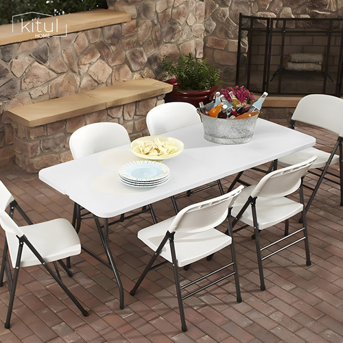 Mesa Plegable Blanco Coral Portátil Portafolio 1.8 Kitul