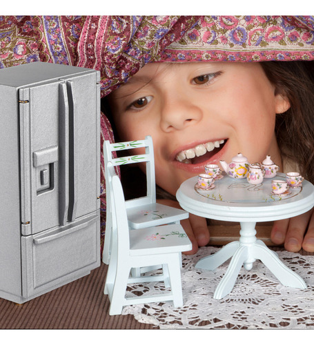 Refrigerador De Cocina En Miniatura Con Decoración Playhouse