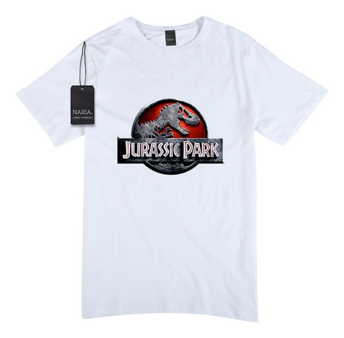 Remera Hombre Jurassic Park Dibujo Art Logo - Psjp1