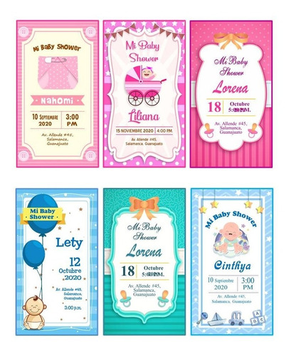 30 Invitaciones Impresas Baby Shower ¡en Oferta!