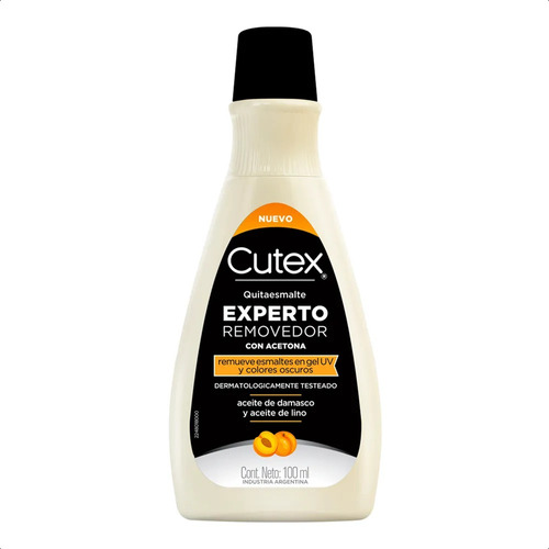 Cutex Quita Esmalte Experto Removovedor 100 Ml