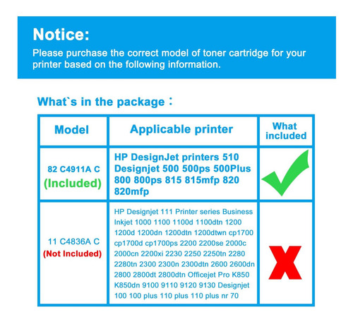 Cartucho De Tinta Compatible Lcl De Repuesto Para Hp 82 Ps