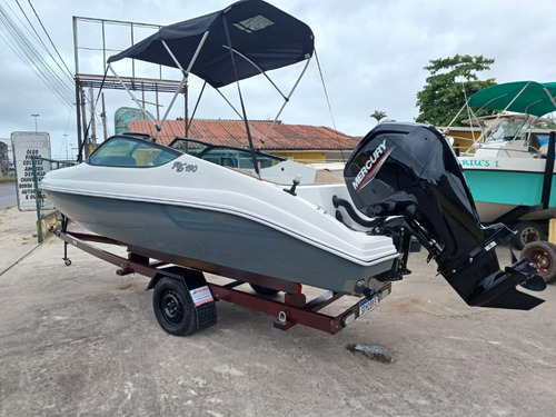 Lancha Rs 190 Com Motor Mercury 100 Hp 4 Tempos 0km 19 Pés