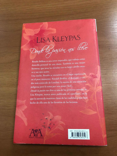 Libro Donde La Pasión Nos Lleve - Lisa Kleypas - Oferta (Usado)