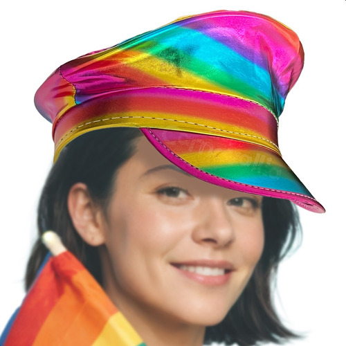Gorro Sombrero Policia Color Lgbt Pride Arcoíris Gorra Sex