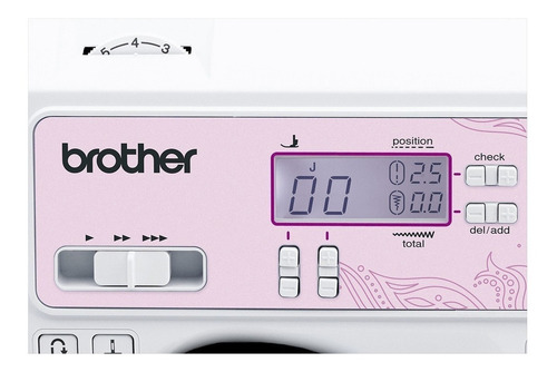 Imagem 3 de 3 de Máquina de costura reta Brother SQ9100 portátil branca e rosa 110V/220V