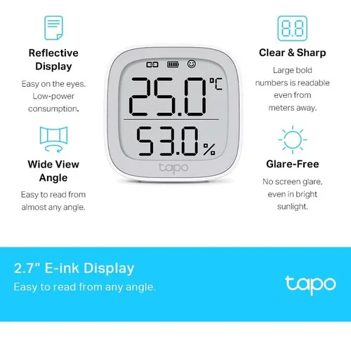 Monitor Sensor De Temperatura Y Humedad Tp-link Tapo T315