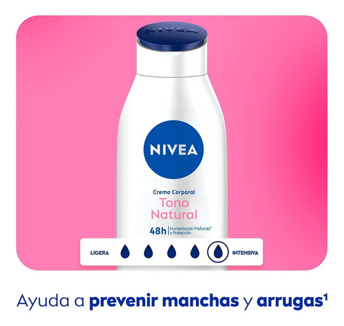 Nivea Crema Corporal Humectante Aclarado Natural 400 Ml - -