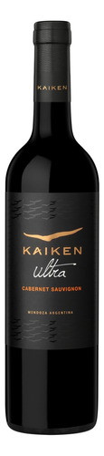 Vinho Cabernet sauvignon Kaiken Ultra 2018 750 ml em um estojo de vidro