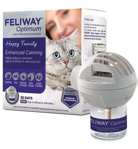 Feliway Optimum Cat, Difusor De Feromonas Calmantes Mejorad