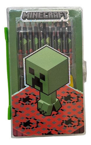 Set Arte Lapices/marcad Minecraft Sonic Zombies Bob Esponja
