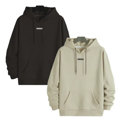 Kit com 2 Blusas Moletom Canguru