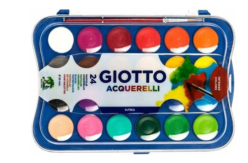 Acuarela 24 Colores Giotto
