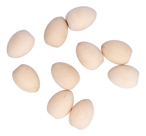 Huevos De Pascua De Madera Para Manualidades, 10 Unidades, T