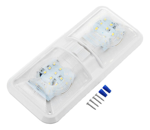 12v Rv Led Lámpara De Doble Domo E Interruptor De Encendido