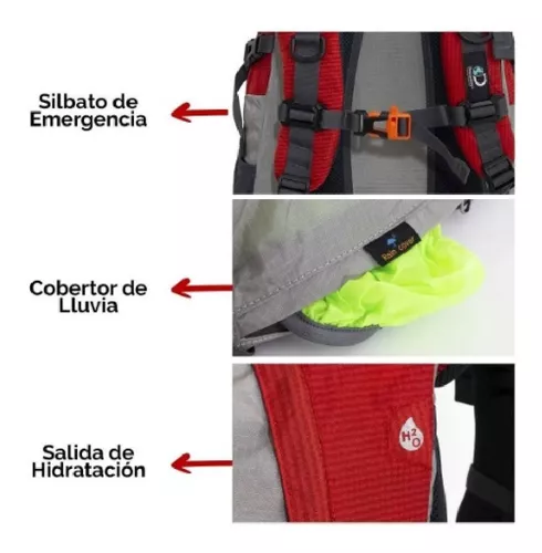 Mochila Discovery 40 Litros Camping Trekking Ml Full - Tienda Online camping