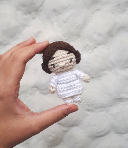 Muñeca Princesa Leia Star Wars Amigurumi Tejido - Pipelino