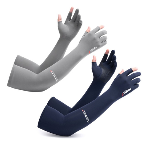 Guantes De Sol Largos Uv Para Hombre Guantes Conducción 2par