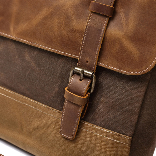 Bolso De Hombro De Cuero Genuino De Los Hombres Bolso De