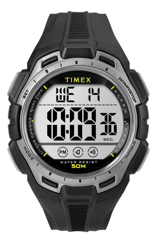 Reloj Digital Timex Para Hombre De 43 Mm - Banda Negra, Esfe