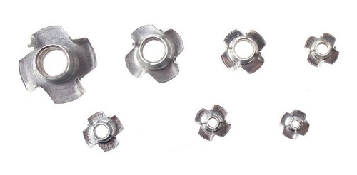 Imagen 4 de 8 de Tuerca Anclaje Tipo T Inserto Madera (80u. Surtido) M3-m8