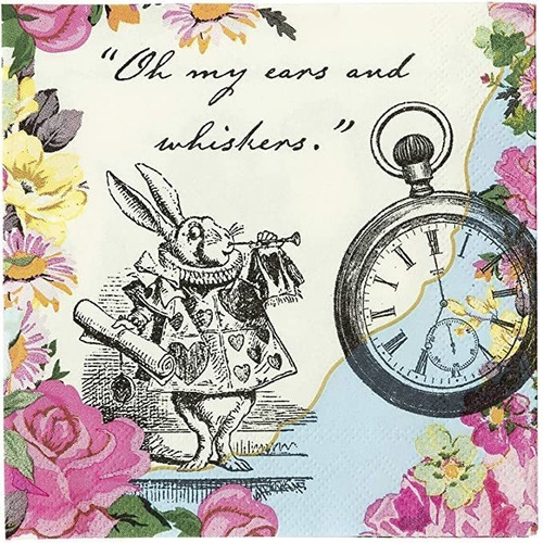 Talking Tables Truly Alice Dainty Tea Party Napkins Pack Mul