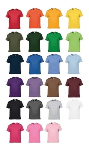 Remera Lisa Mujer Algodon Cardado Moda Manga Corta