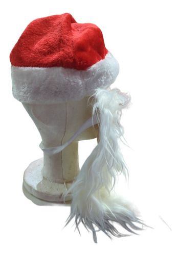 Imagen 2 de 4 de Mascara Papa Noel Santa Claus Latex Con Gorro Disfraz