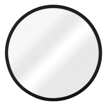 Comprar Naterial Espejo Circular 52cm Decorativo Moderno Baño Pared Marco Negro