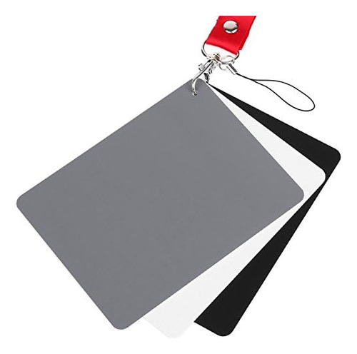 Chromlives White Balance Grey Card 5x4 Para Video Dslr Y Fil