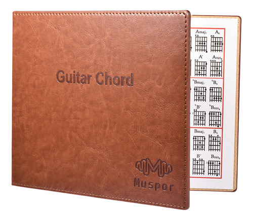 Libro De Acordes Marrón Para Accesorios De Guitarra De Músic