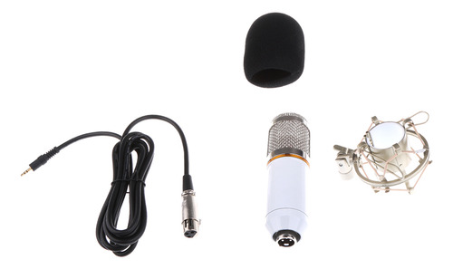 Micrófono De Grabación De Sonido De Estudio Blanco