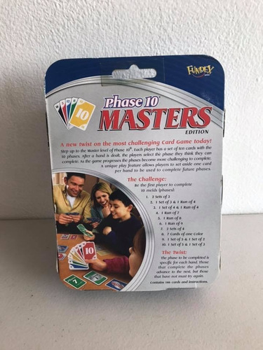 Juego De Mesa Phase 10 Masters Edition (Usado)