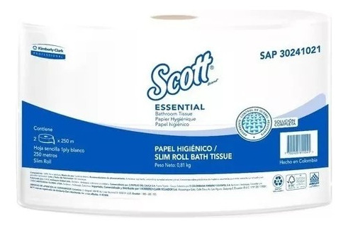 24 Rollo Papel Higienico Essential Scott 30243350 Tormes