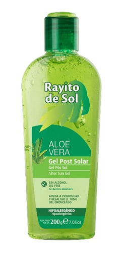 Rayito De Sol Gel Post Solar Con Aloe Vera 200g