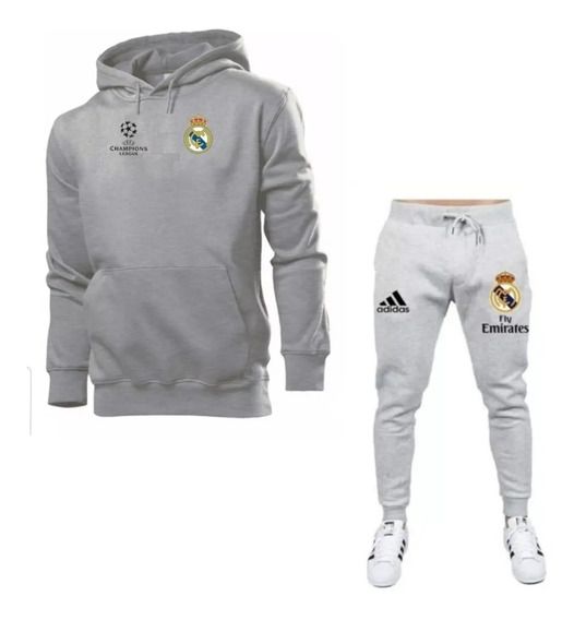 conjunto moletom real madrid