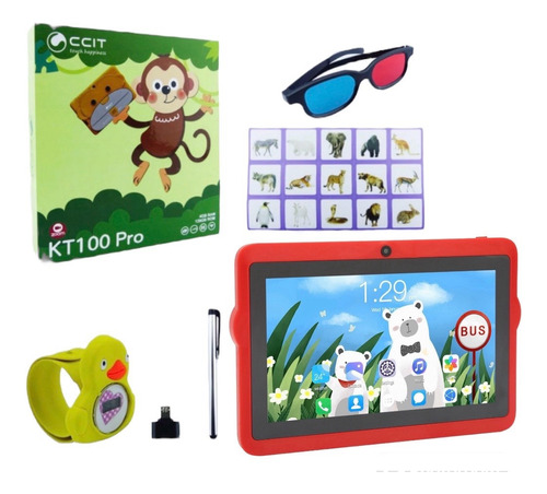 Tablet Android Kt100 Pro P/ Niños Memoria 128 Gb Ram 4 G