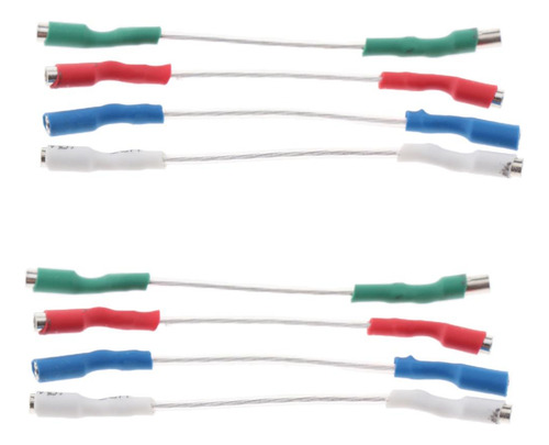 2x 4 Paquetes De Cables De De Fonógrafo Cables De Cabezales