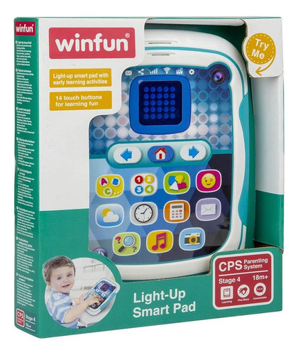 Consola Juego Juguete Que Enseña Hablar A Los Bebes Niños Color Celeste Multicolor