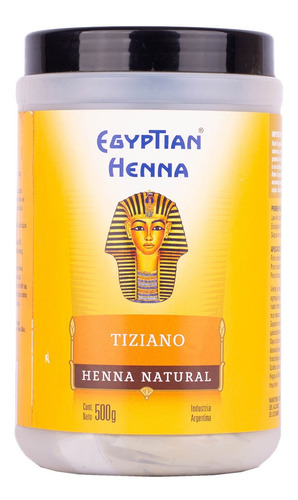 Henna Egyptian En Polvo 500g  - Tiziano- Dorado- Rubio Claro
