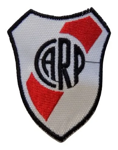 Aplique De River Plate Parche Bordado Termoadhesivo Futbol