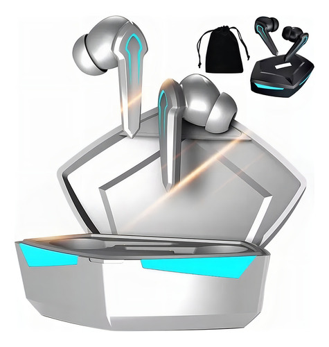 Audifonos Blutothoth Gamer 5.1 Audífonos A Prueba De Agua Color Blanco Blanco
