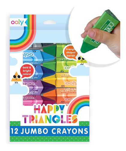 Crayons Poly Jumbo Triangle Para Crianças Pequenas [conjunto