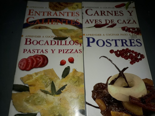 Revista Aprenda A Cocinar Paso A Paso X Lote De 4 Excelentes