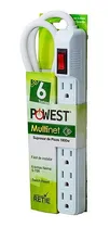 Comprar Supresor Corta Picos Regleta Powest Fl243s 6tomas 120v 1800w